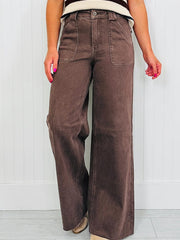 Dusk Blue retro vaskede gummijeans med patchlomme - Miniatuur