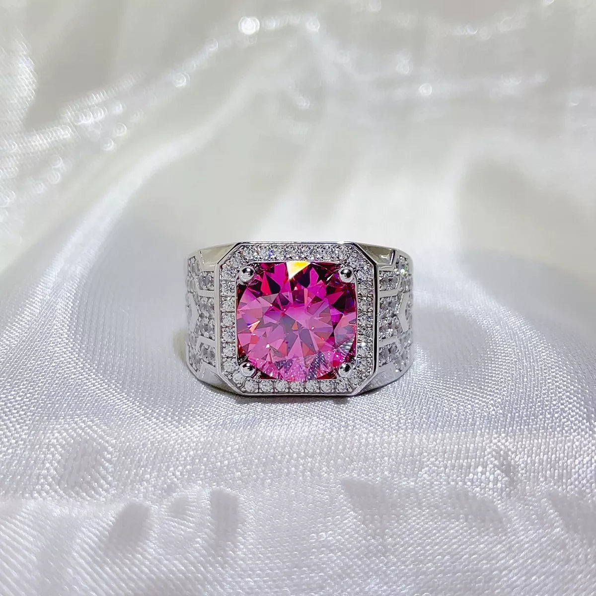 5 Carat 925 Sterling Silver Moissanite Ring | Redblad 18K Solid Gold & Certified Diamond Rings