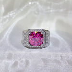 5 Carat 925 Sterling Silver Moissanite Ring | Redblad 18K Solid Gold & Certified Diamond Rings