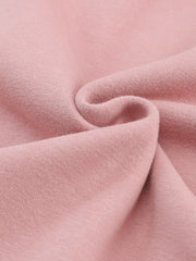 Rosa Klappentaschen-Kordelzug-Kapuzenjacke mit Reißverschluss - Miniatuur