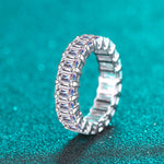10.5 Carat Moissanite Rhodium-Plated Ring | Redblad 18K Solid Gold & Certified Diamond Rings