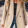 Haferbrei einreihige elegante Anzugjacke - Foto 4