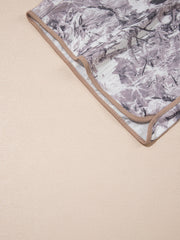 Khaki Camo Woodland Print Kordelzug Active Shorts - Miniatuur