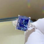 5 Carat Moissanite 925 Sterling Silver Ring | Redblad 18K Solid Gold & Certified Diamond Rings