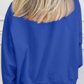 Grauer, einfarbiger Oversized Mock-Neck-Pullover - Foto 6