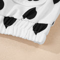 White Double Flap Pocket Heart Print Collar Zip Jacket - Foto 6