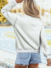 Hellgrauer ARKANSAS/AR doppelseitiger Pullover mit Mock-Neck-Reversibel - Miniatuur
