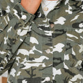 Poches poitrine en camouflage verte, veste en jean ample - Foto 6
