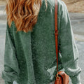 Shacket Shacket Verde Vintage Lavado com Botões de Bolso - Foto 2