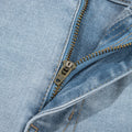 Beau Blue Mid Rise Ankle-Length Distressed Skinny Jeans - Damesmode Afbeelding 6 - Foto 6