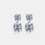 10 Carat Moissanite 925 Sterling Silver Earrings | Redblad 18K Solid Gold & Certified Diamond Earrings