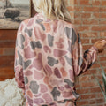 Multicolour Camouflage Western Style Pullover Sweatshirt - Foto 2