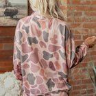 Multicolour Camouflage Western Style Pullover Sweatshirt - Thumbnail