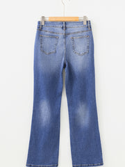 Myosotis Mid Dressed Disstressed Sneak Peek Jeans a gamba dritta - Miniatuur