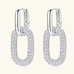 2.16 Carat Moissanite 925 Sterling Silver Earrings | Redblad 18K Solid Gold & Certified Diamond Earrings