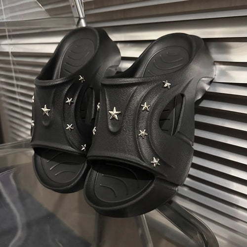 Star Studded Platform Comfort Sandals