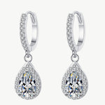 Moissanite Teardrop Earrings | Redblad 18K Solid Gold & Certified Diamond Earrings