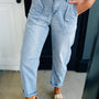 Jeans Beau Blauw Gratte-ciel Tonneau Relax Zakken