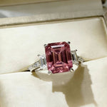 5 Carat Moissanite 925 Sterling Silver Ring | Redblad 18K Solid Gold & Certified Diamond Rings