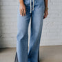 Jeans casual a taglio a cintura a taglio a gamba di Myosotis