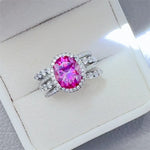 3 Carat Moissanite 925 Sterling Silver Ring | Redblad 18K Solid Gold & Certified Diamond Rings