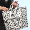 Brown Leopard PU Leather Water Proof Tote Bag - Damesmode Afbeelding 4 - Foto 4