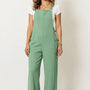 Double Take Full Size Wide Strap Overall with Pockets