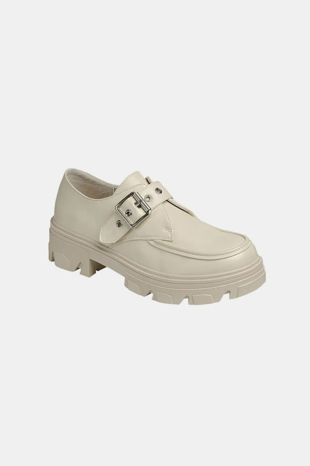 Forever Link Buckled Platform Lug Sole Loafers - Luxe Damesmode & Kleding Collectie | Redblad Nederland