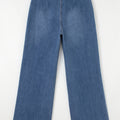 Ashleigh Blue Multi Buttons High Waist Wide Leg Jeans With Pockets - Damesmode Afbeelding 4 - Foto 4