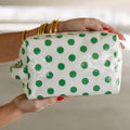 Hellrosa, langlebige PVC-Polka Dot Make-up-Tasche - Foto 4