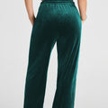 Evergreen Solid Drawstring Waist Wide Leg Pants - Foto 2