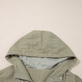 Giacca utility green Laurel con cappuccio tagliato con tasche con cerniera - Foto 5