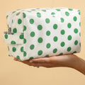 Hellrosa, langlebige PVC-Polka Dot Make-up-Tasche - Foto 5