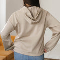 Goat Contrast Bow bestickte Reißverschlussjacke Hoodie - Foto 2