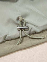 Chaqueta utilitaria con capucha corta y bolsillo verde laurel - Miniatuur