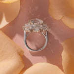 5 Carat 925 Sterling Silver Moissanite Ring | Redblad 18K Solid Gold & Certified Diamond Rings