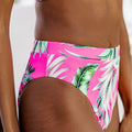 Bikini-Hosen mit Rosa Tropical Print und Textur - Foto 3