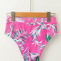 Bikini-Hosen mit Rosa Tropical Print und Textur - Foto 6
