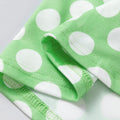 Canottiera a pois verdi a pois con rifinitura a contrasto e collo tondo - Foto 6