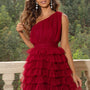 One-Shoulder Sleeveless Dress