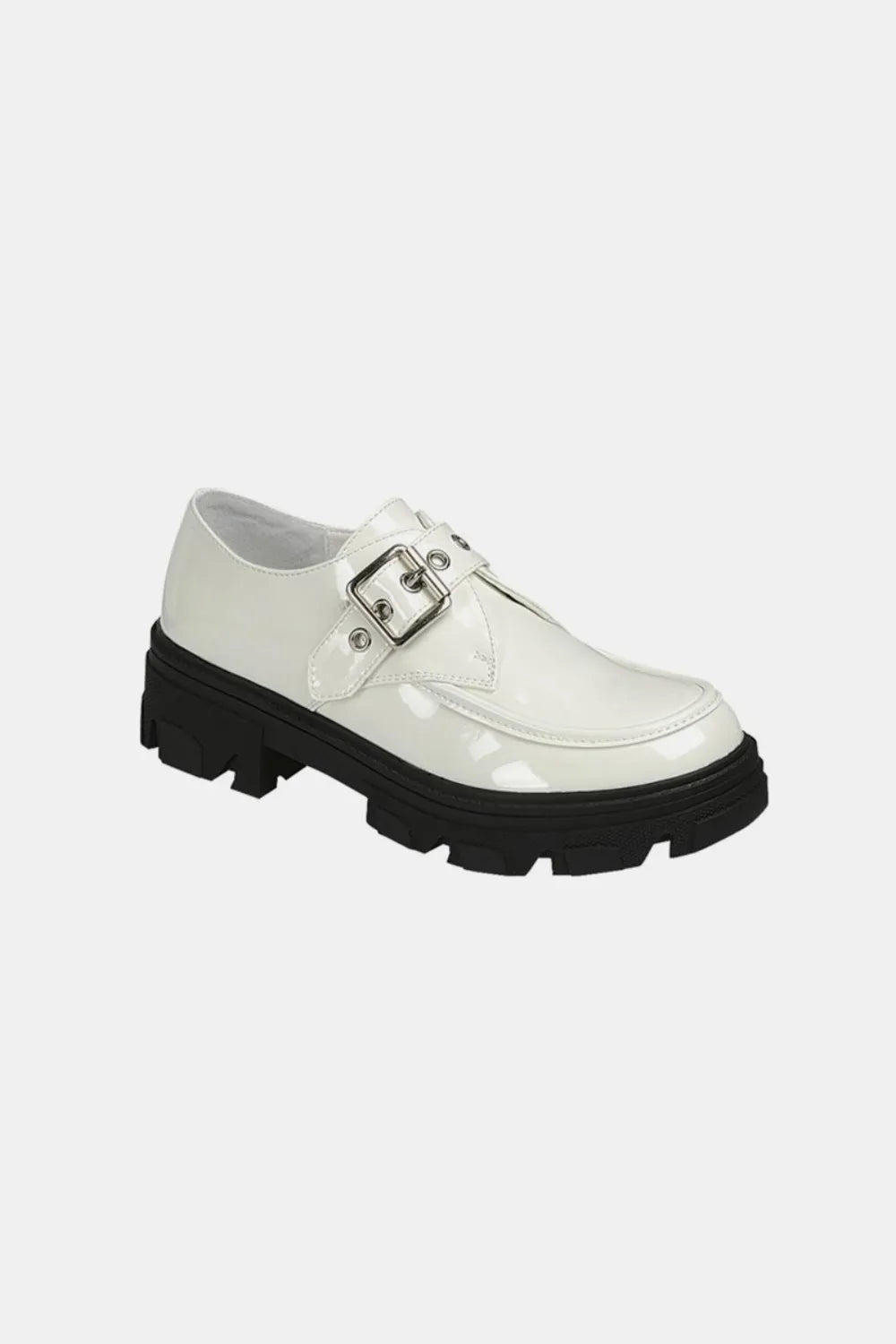 Forever Link Buckled Platform Lug Sole Loafers - Exklusive Damenmode & Kleidung Kollektion | Redblad Deutschland