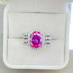 3 Carat Moissanite 925 Sterling Silver Ring | Redblad 18K Solid Gold & Certified Diamond Rings