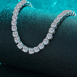 Moissanite Rhodium-Plated Necklace | Redblad 18K Solid Gold & Certified Diamond Necklaces