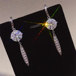 10 Carat Moissanite 925 Sterling Silver Earrings | Redblad 18K Solid Gold & Certified Diamond Earrings