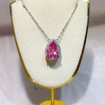 5 Carat 925 Sterling Silver Moissanite Pendant Necklace | Redblad 18K Solid Gold & Certified Diamond Necklaces