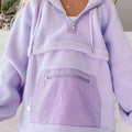 Sudadera con parche con cremallera y sudadera con cordón peluda de Lavendula - Foto 3