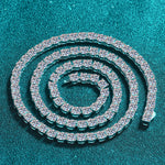 Moissanite Rhodium-Plated Necklace | Redblad 18K Solid Gold & Certified Diamond Necklaces