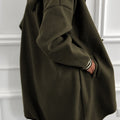 Rennroter Contrast Cuffed Cut-Shoulder Zip-Up-Hoodie - Foto 5