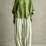 Full Size Solid Color Top and Pants Set Plus Size