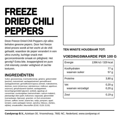Freeze Dried Chili Peppers